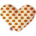 Mirage Pet Products Happy Pumpkins 8 in. Stuffing Free Heart Dog Toy 1360-SFTYHT8